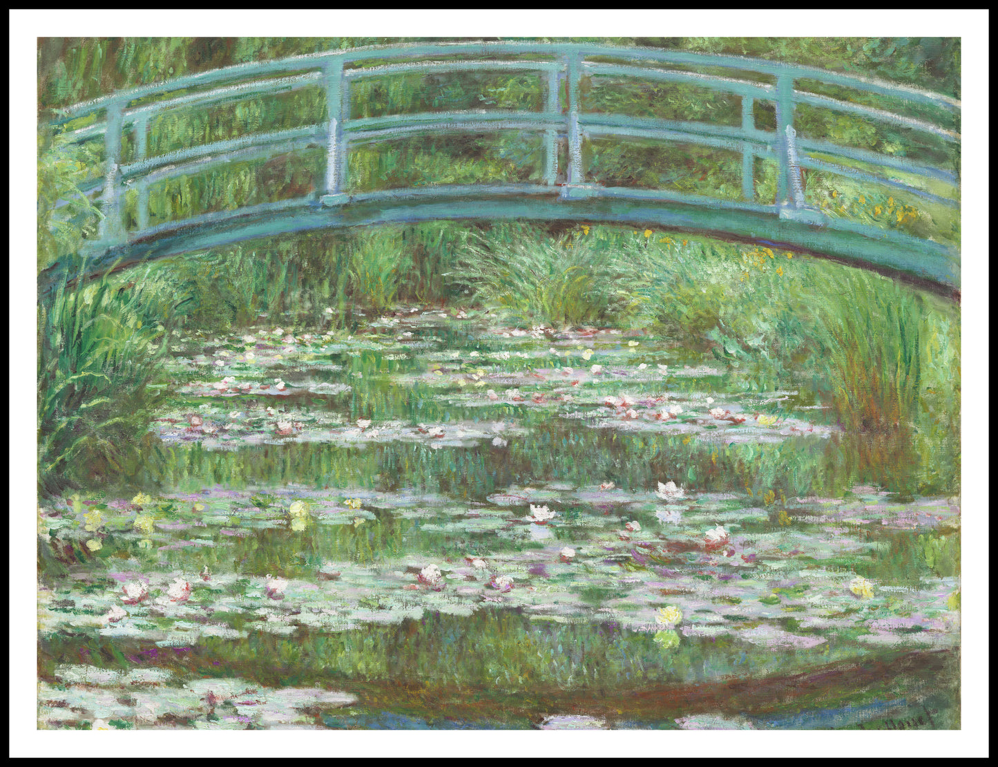 Plakat  The Japanese Footbridge, Monet Vintage