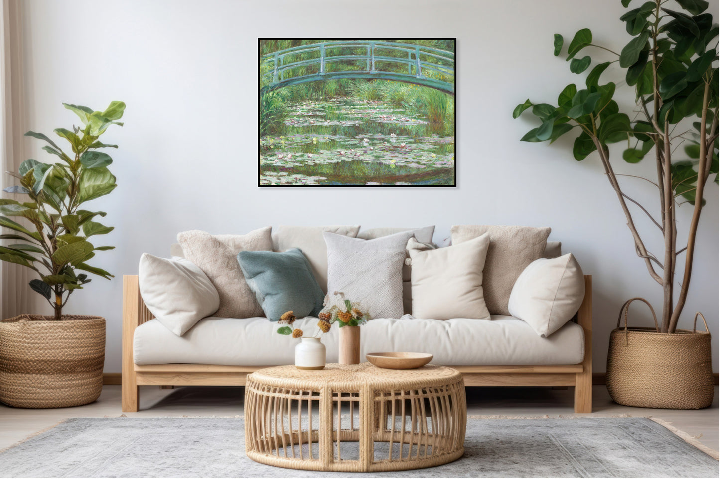 Plakat  The Japanese Footbridge, Monet Vintage