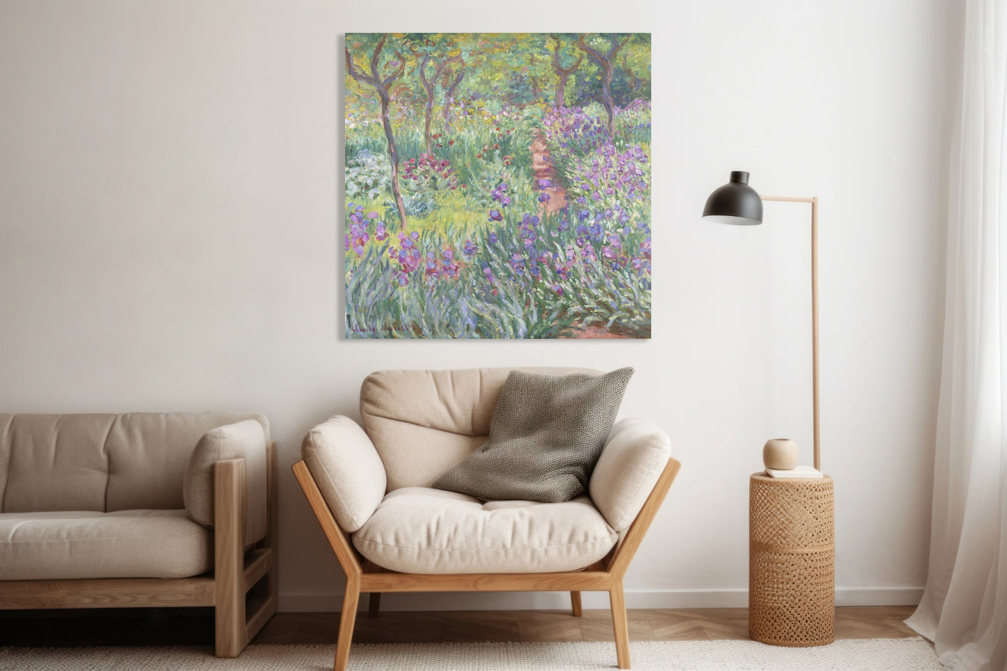 Obraz  The Artist’s Garden in Giverny, Monet Vintage