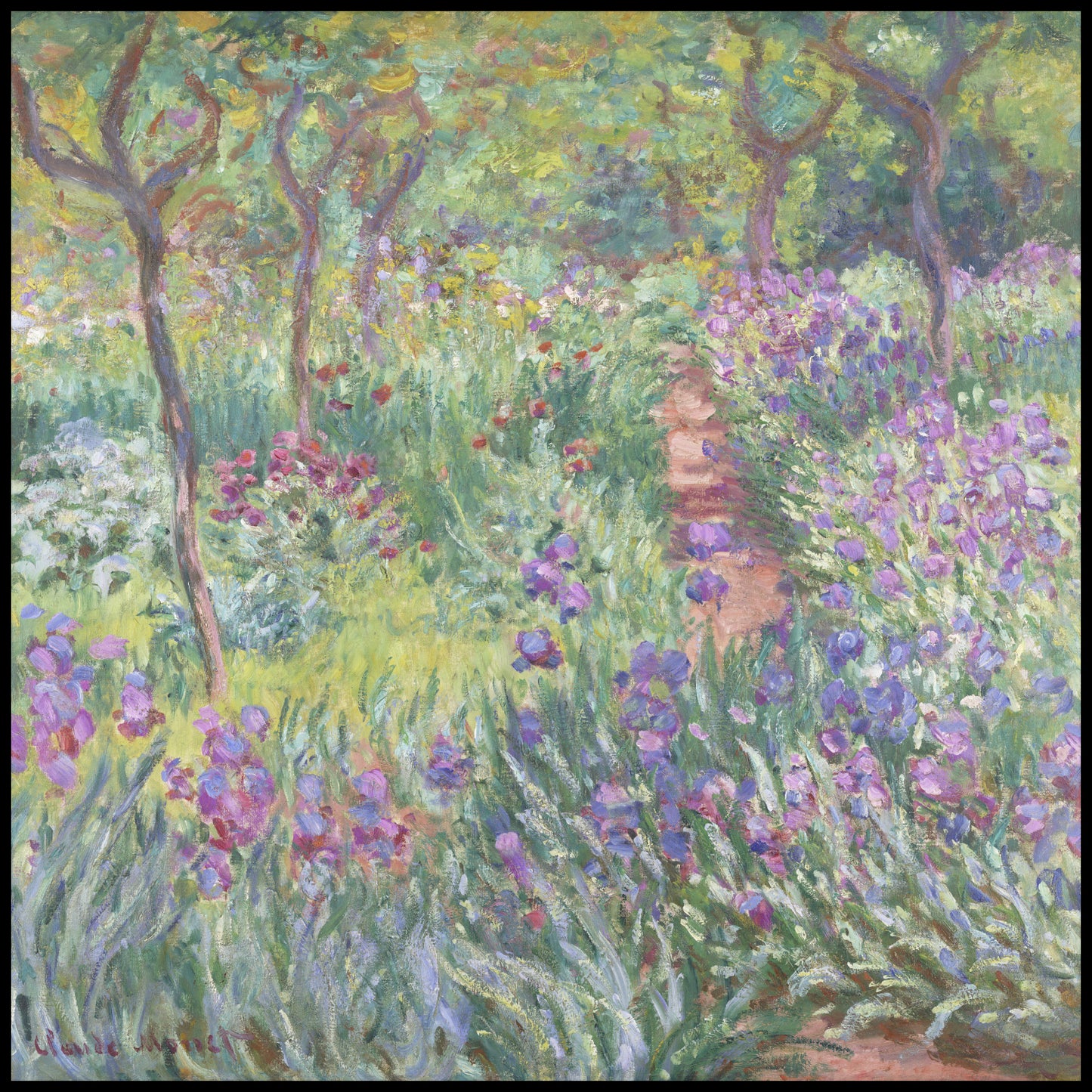 Plakat  The Artist’s Garden in Giverny, Monet Vintage