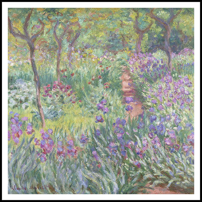 Plakat  The Artist’s Garden in Giverny, Monet Vintage