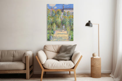 Obraz  The Artist's Garden at Vétheuil, Monet Vintage