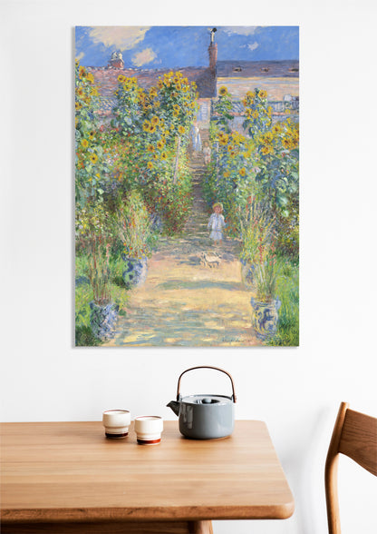 Obraz  The Artist's Garden at Vétheuil, Monet Vintage