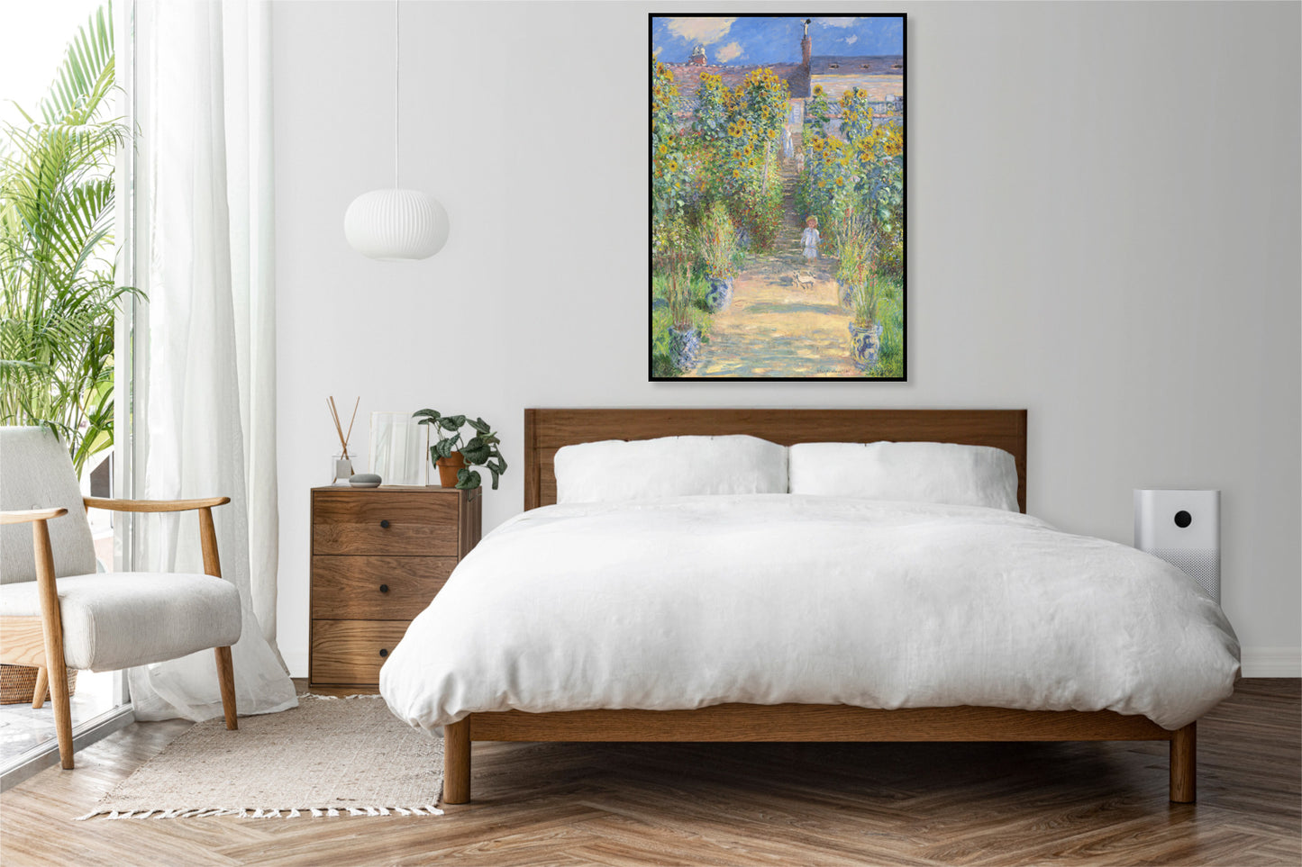 Plakat Ogród z Słonecznikami – Claude Monet