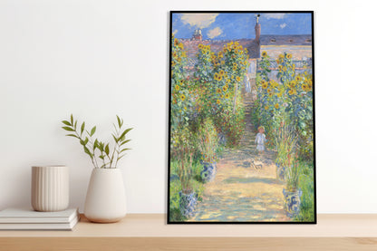 Plakat  The Artist's Garden at Vétheuil, Monet Vintage