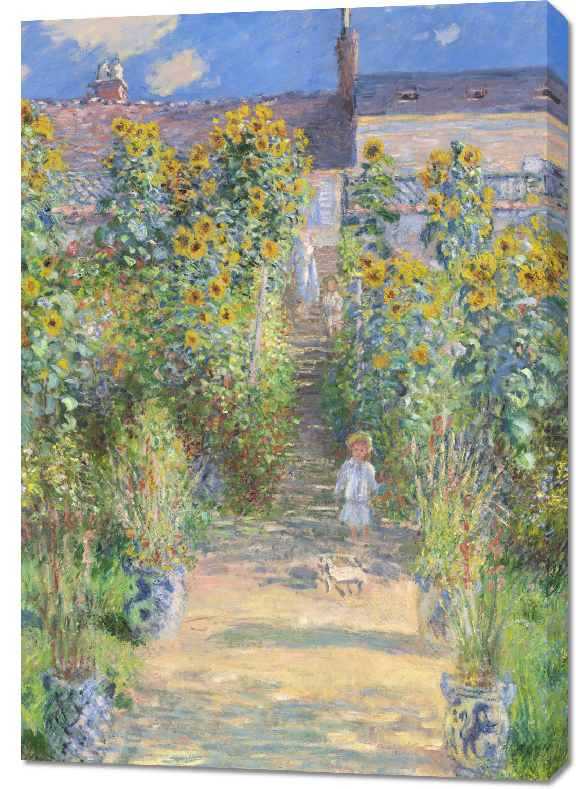 Obraz  The Artist's Garden at Vétheuil, Monet Vintage