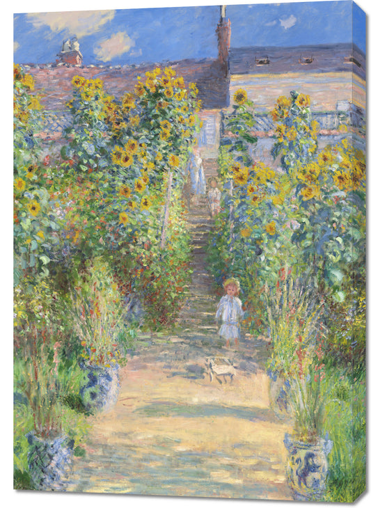 Obraz  The Artist's Garden at Vétheuil, Monet Vintage