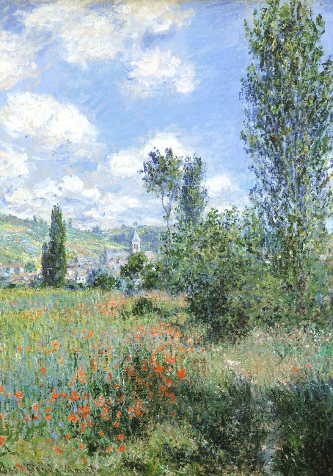 Plakat Łąka z makami – Claude Monet