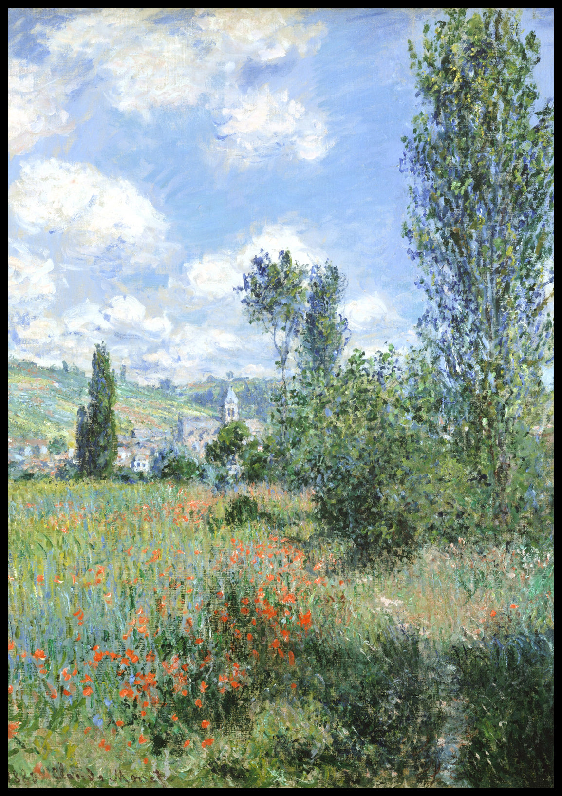 Plakat  View of Vétheuil, Montet  Vintage do Salonu