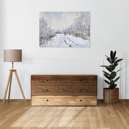 Obraz  Snow at Argenteuil, Monet Vintage do Salonu