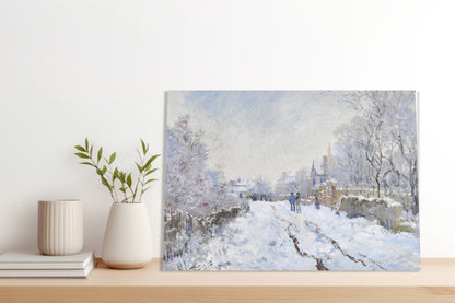 Obraz  Snow at Argenteuil, Monet Vintage do Salonu