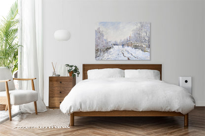 Obraz  Snow at Argenteuil, Monet Vintage do Salonu