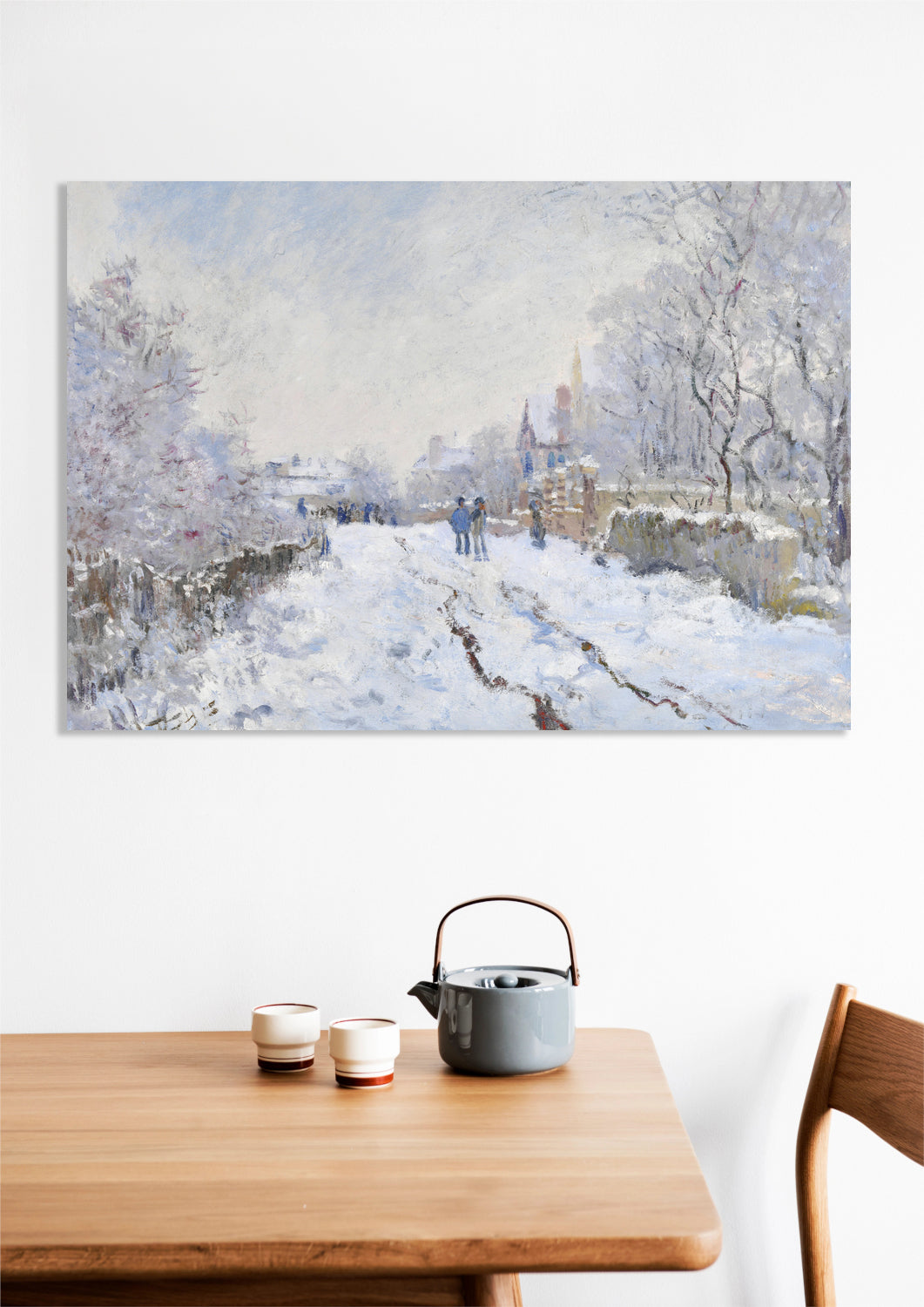 Obraz  Snow at Argenteuil, Monet Vintage do Salonu
