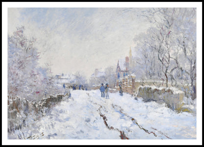 Plakat  Snow at Argenteuil, Monet Vintage do Salonu