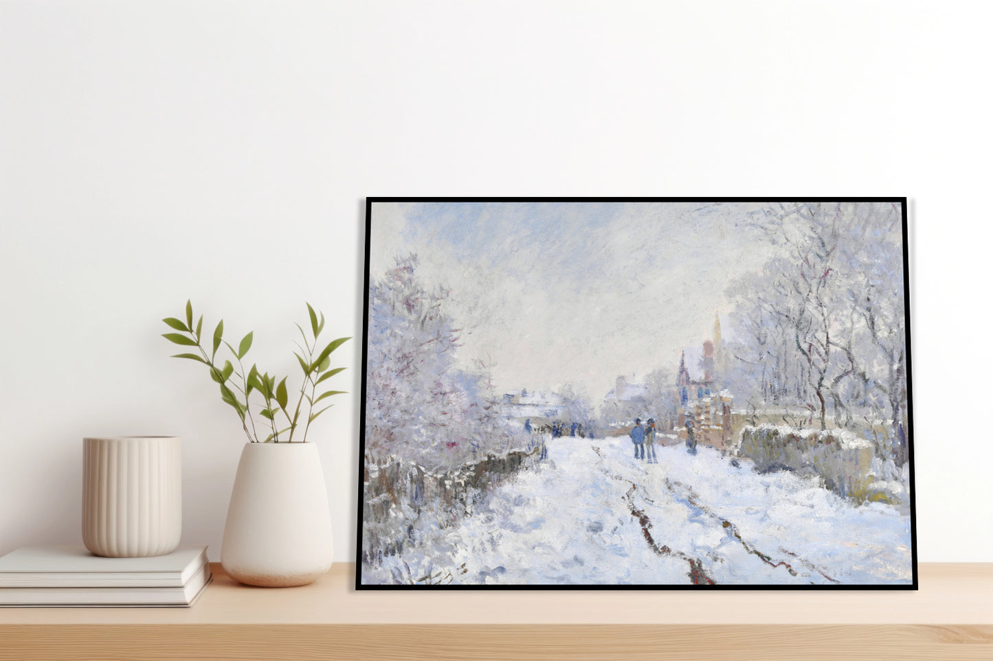 Plakat  Snow at Argenteuil, Monet Vintage do Salonu