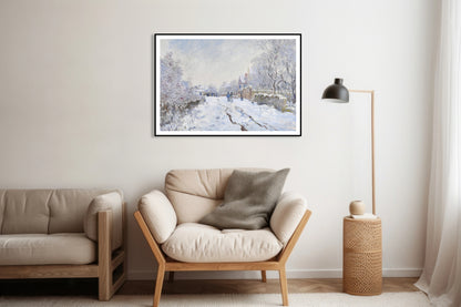Plakat  Snow at Argenteuil, Monet Vintage do Salonu
