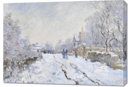 Obraz  Snow at Argenteuil, Monet Vintage do Salonu