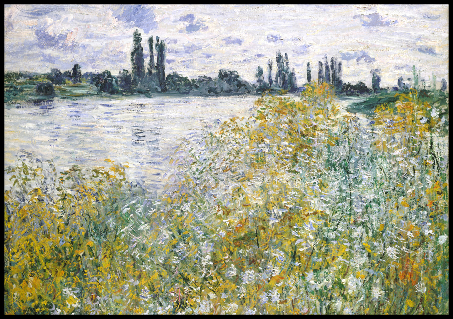 Plakat  Île aux Fleurs near Vétheuil, Monet Vintage