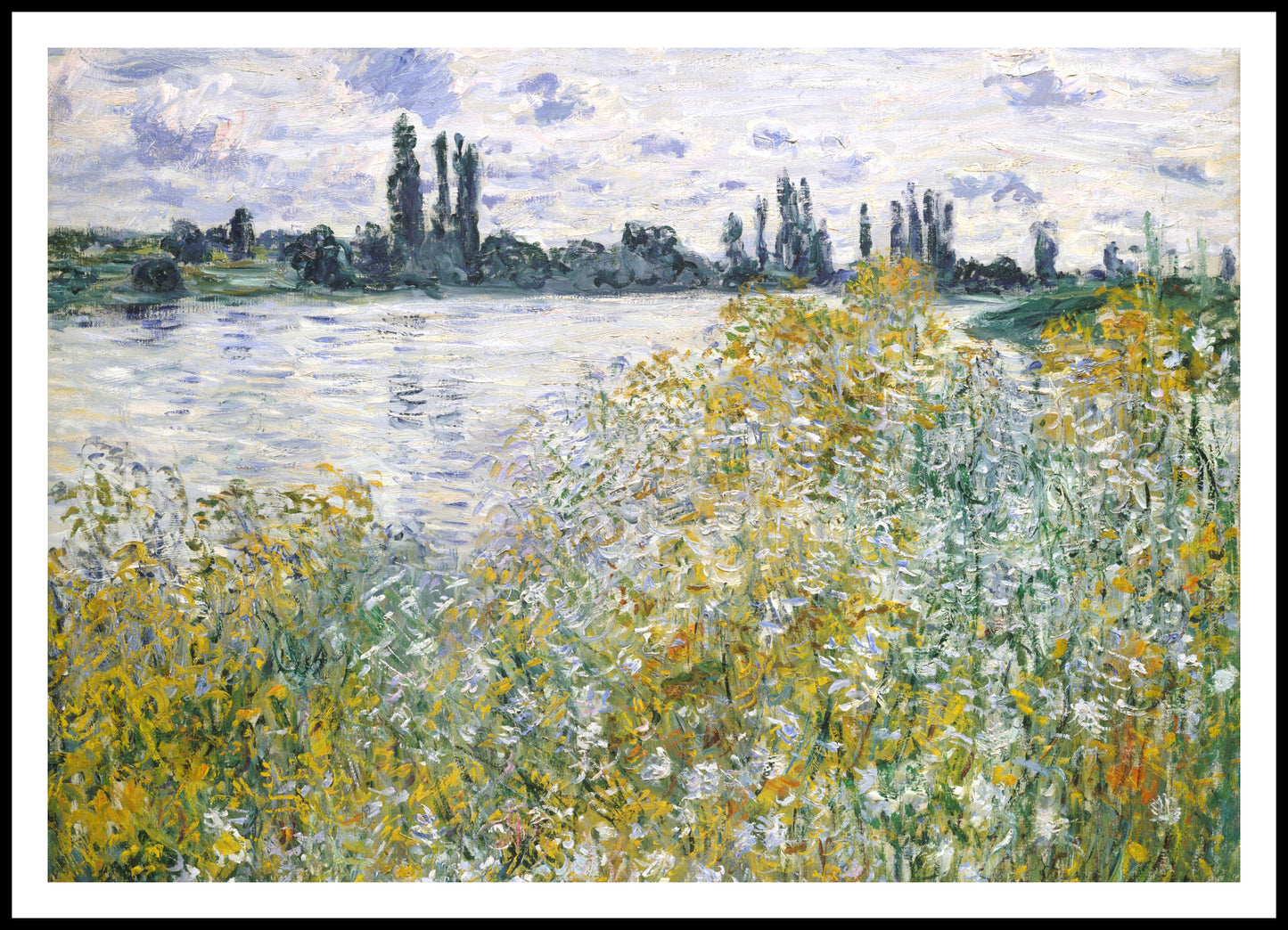 Plakat  Île aux Fleurs near Vétheuil, Monet Vintage
