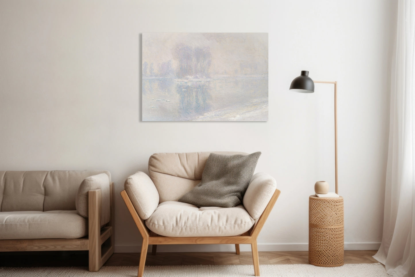 Obraz  Ice Floes, Monet Vintage do Salonu