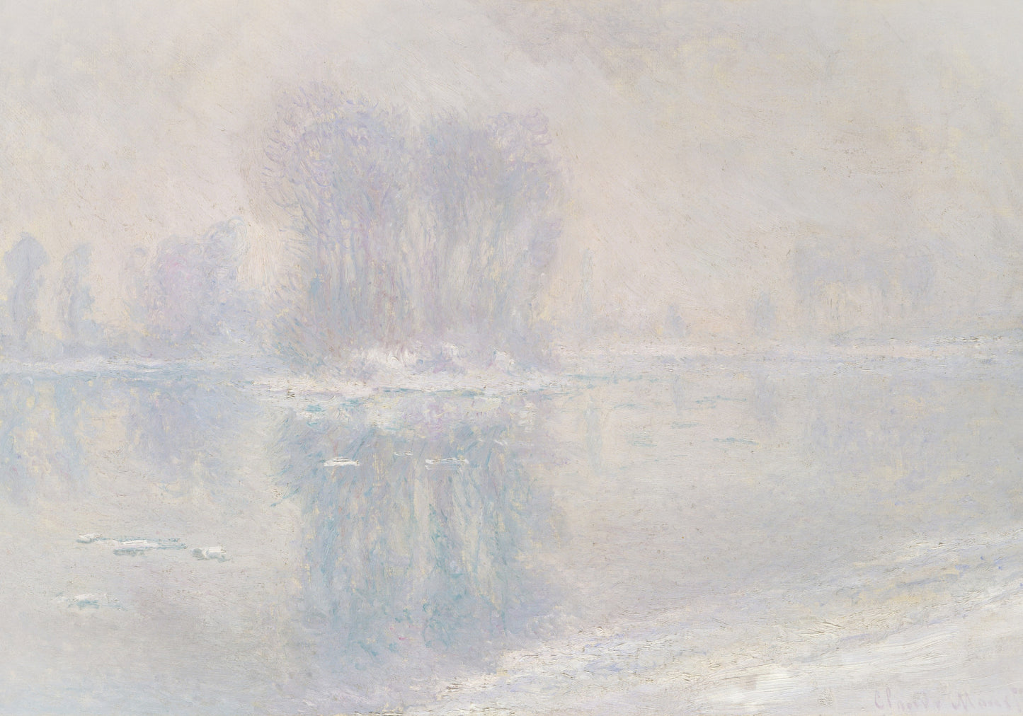 Plakat  Ice Floes, Monet Vintage do Salonu