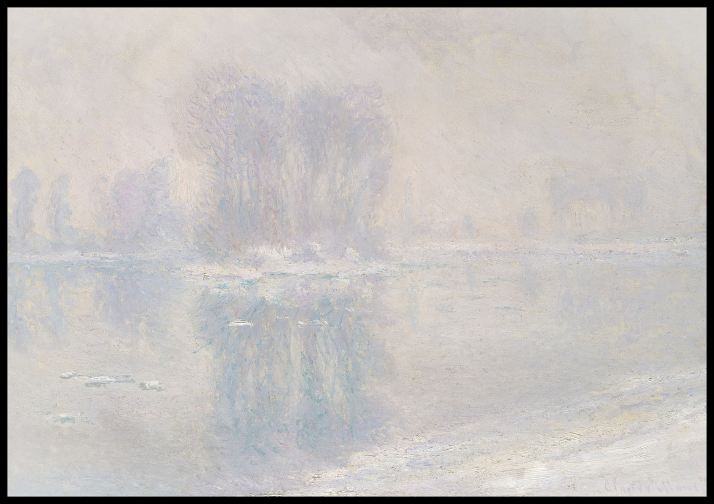 Plakat  Ice Floes, Monet Vintage do Salonu