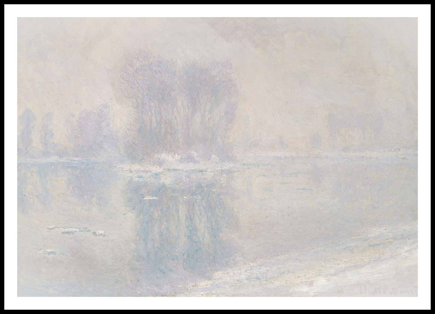 Plakat  Ice Floes, Monet Vintage do Salonu