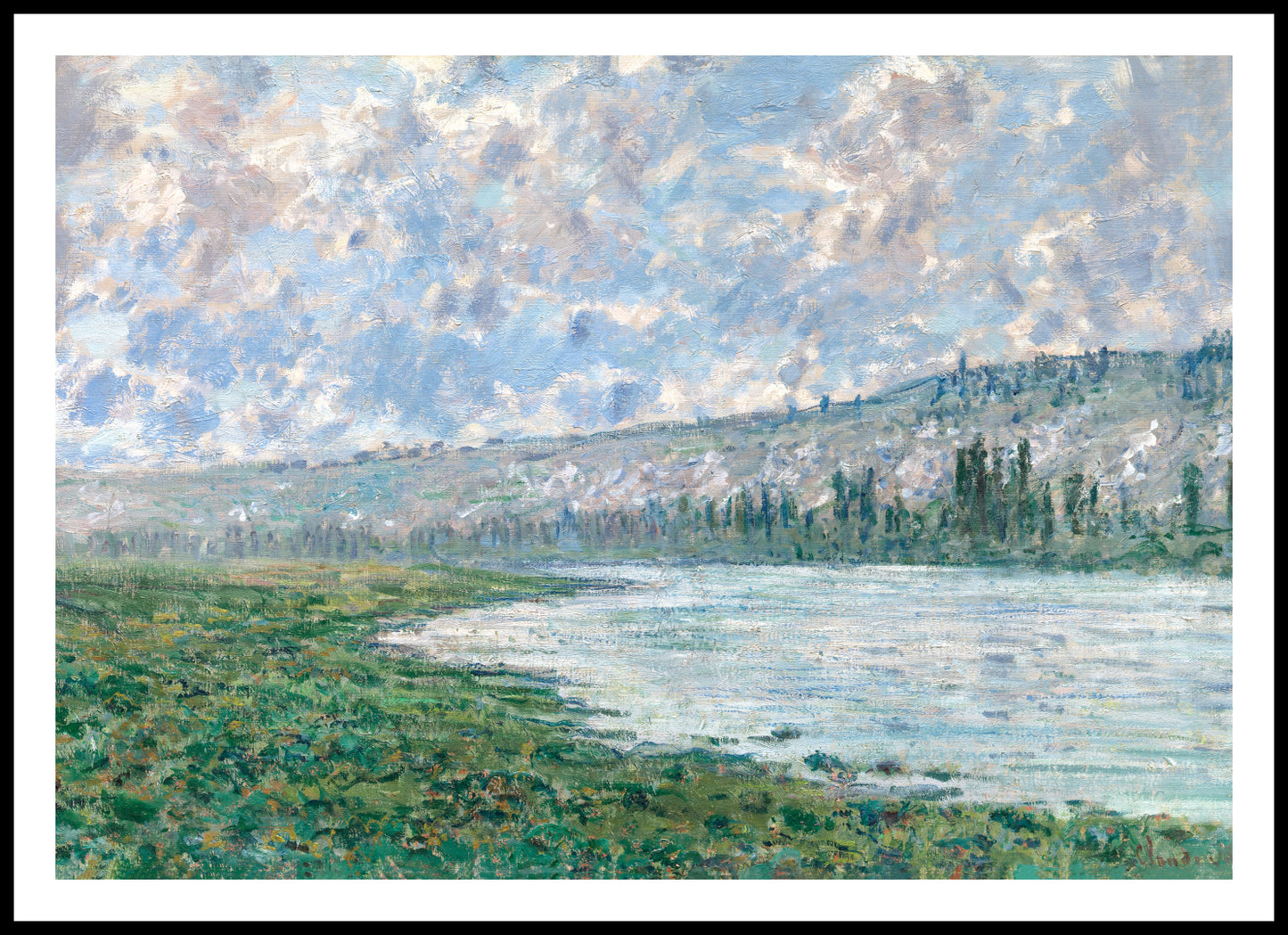 Plakat  The Seine at Vétheuil, Monet Vintage do Salonu