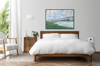 Plakat  The Seine at Vétheuil, Monet Vintage do Salonu