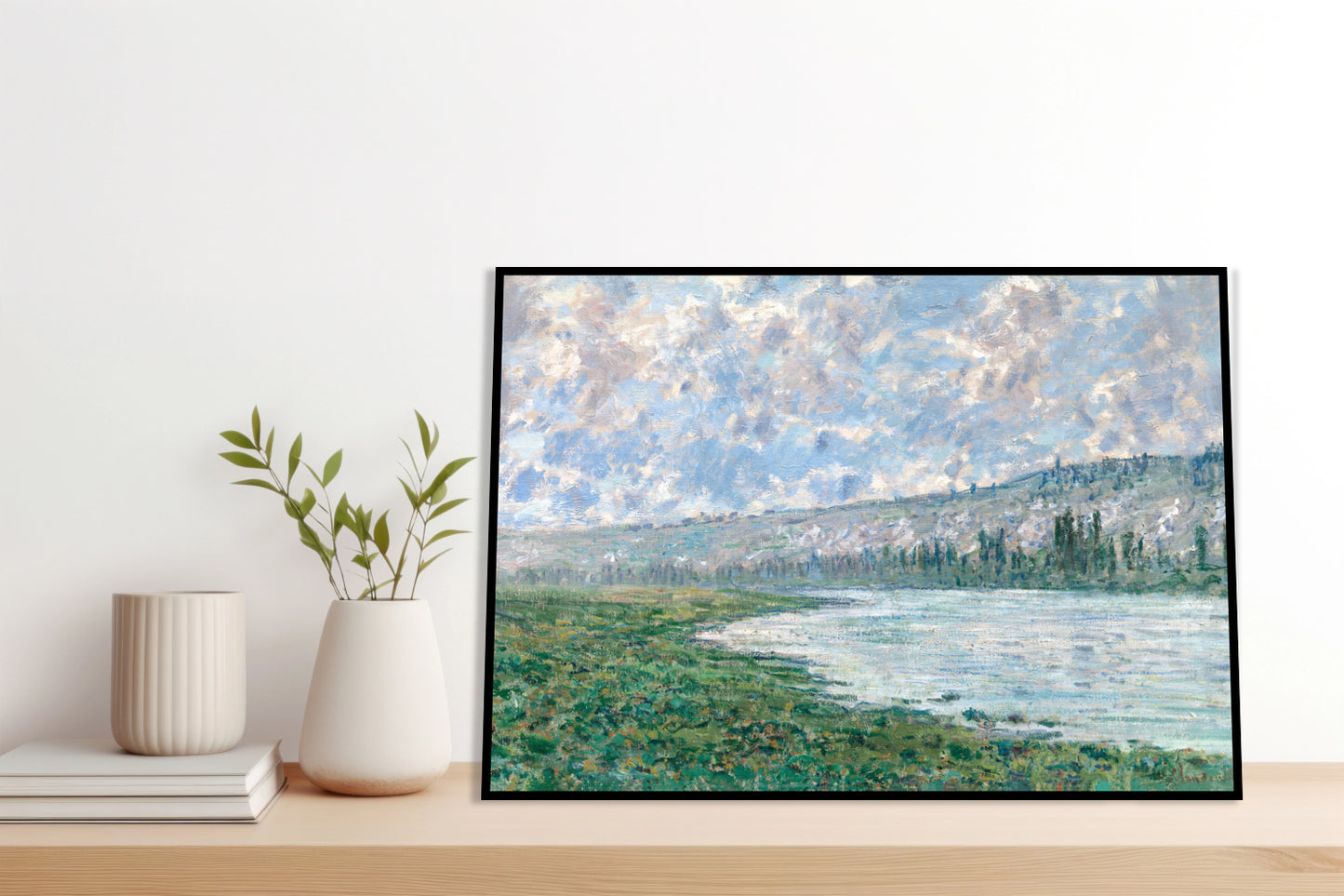 Plakat  The Seine at Vétheuil, Monet Vintage do Salonu