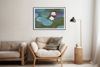 Plakat  Nympheas, Monet Vintage do Salonu