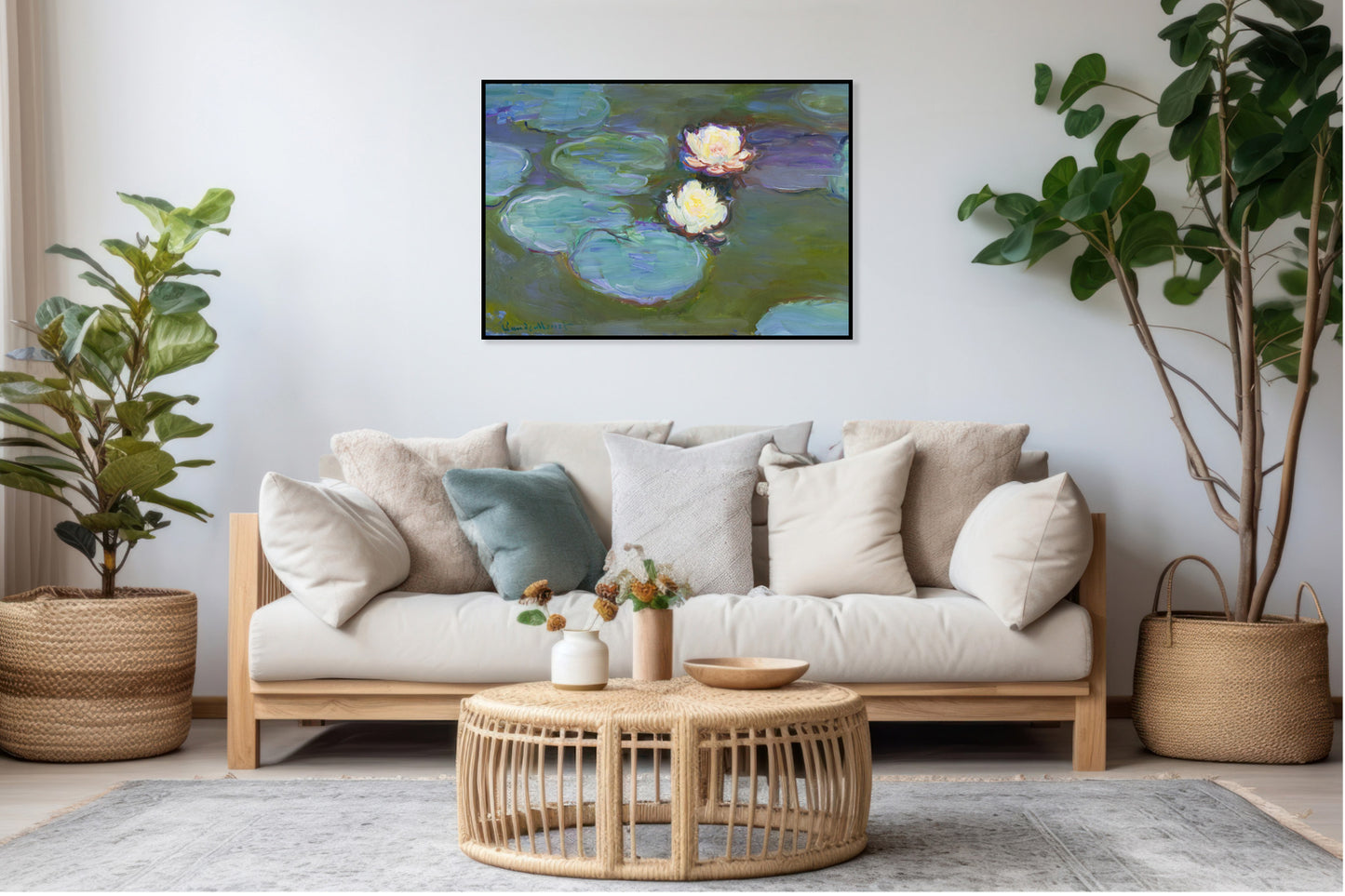 Plakat  Nympheas, Monet Vintage do Salonu