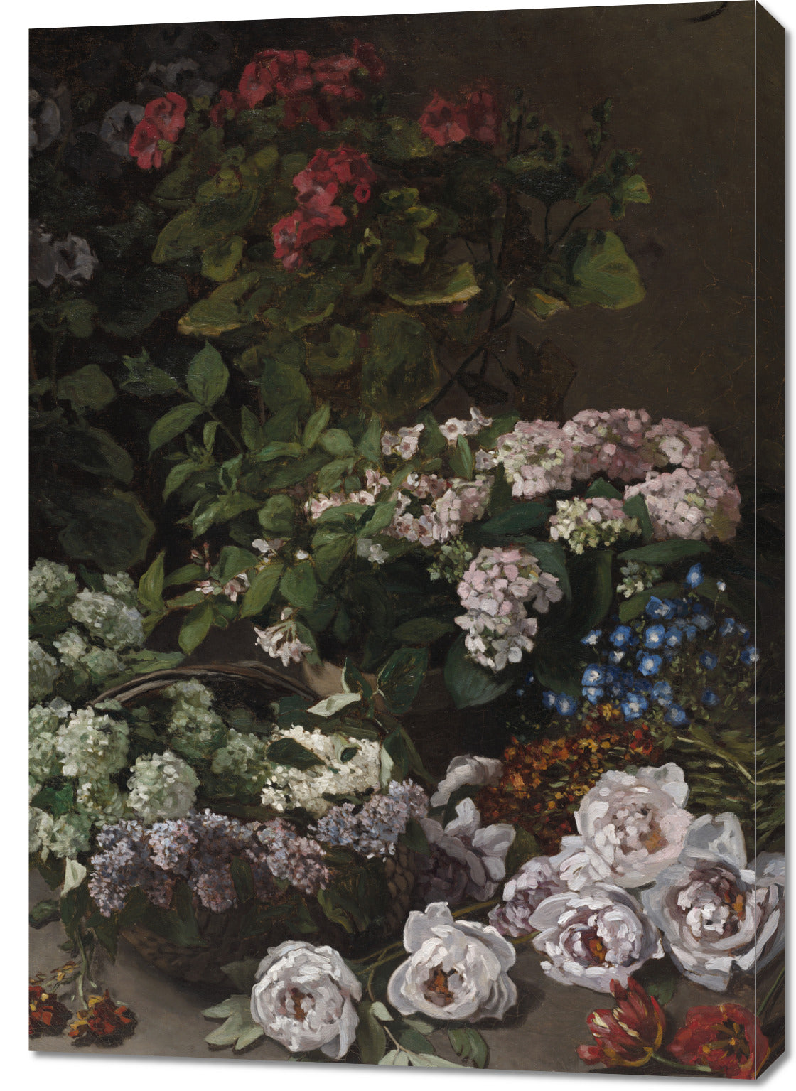 Obraz  Spring Flowers, Monet Vintage do Salonu