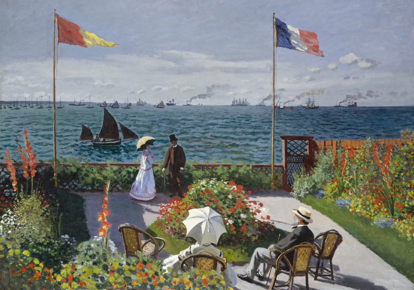 Plakat  Garden at Sainte-Adresse, Monet Vintage