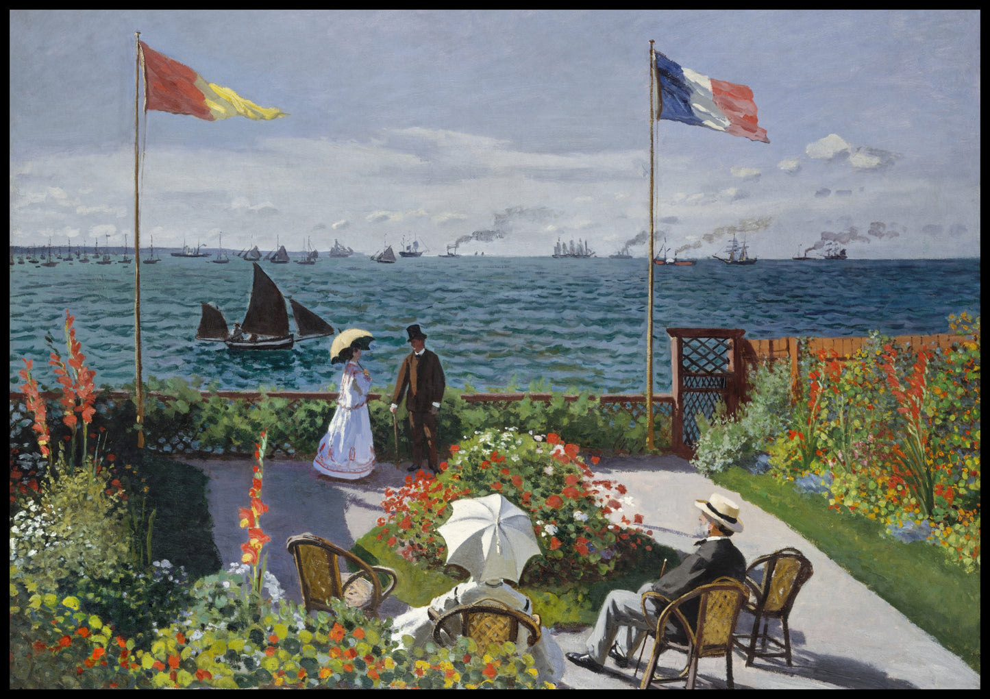 Plakat  Garden at Sainte-Adresse, Monet Vintage