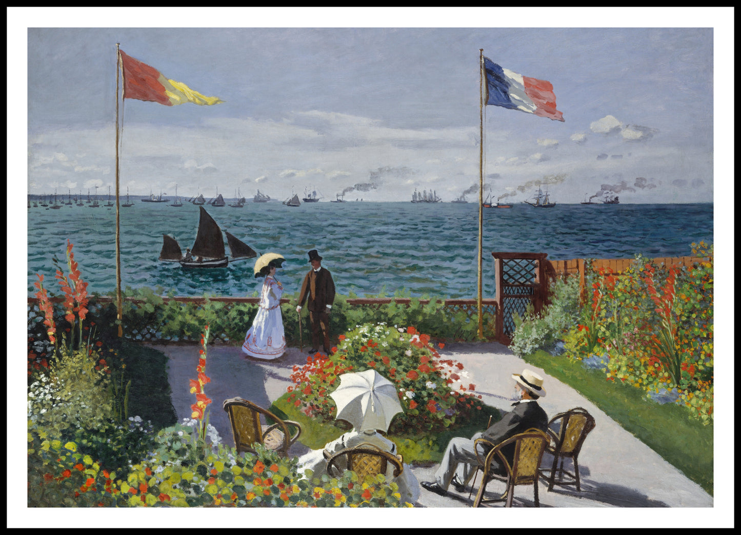 Plakat  Garden at Sainte-Adresse, Monet Vintage