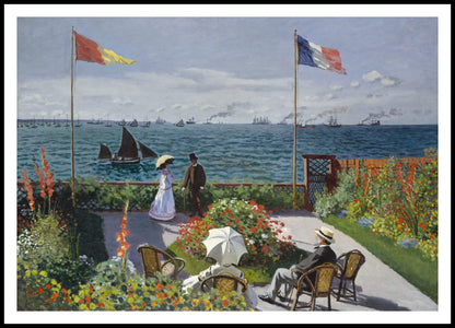 Plakat  Garden at Sainte-Adresse, Monet Vintage