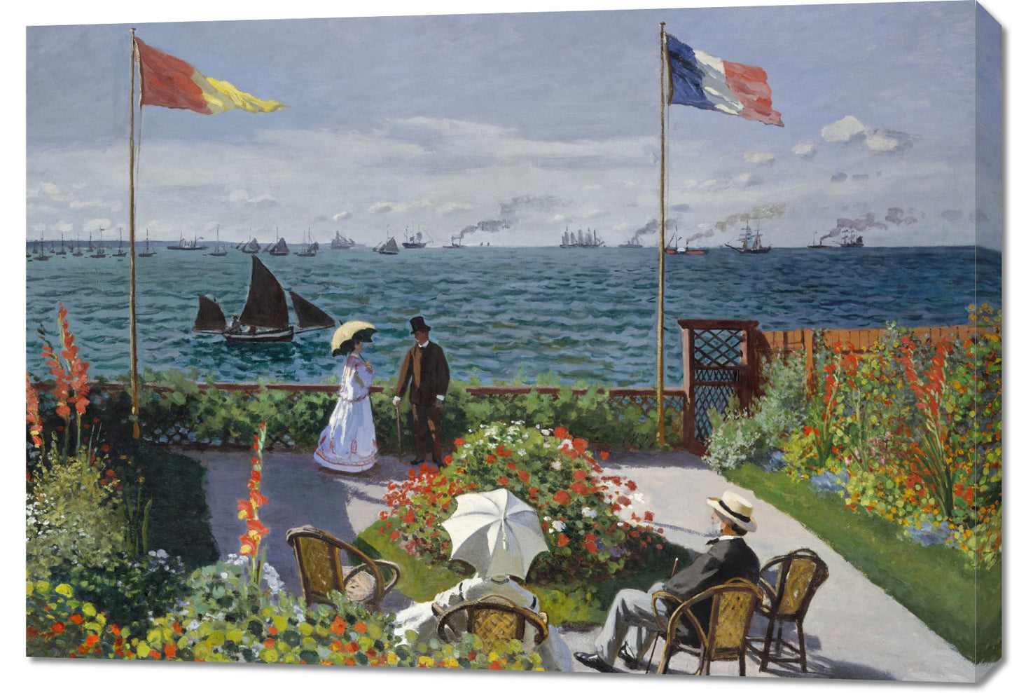 Obraz  Garden at Sainte-Adresse, Monet Vintage