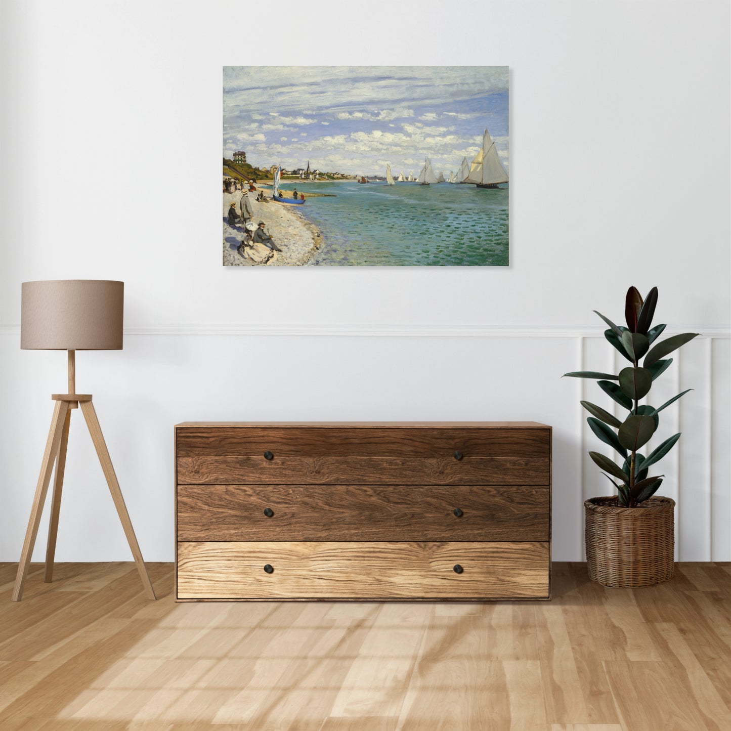 Obraz  Regatta at Sainte-Adresse, Monet Vintage