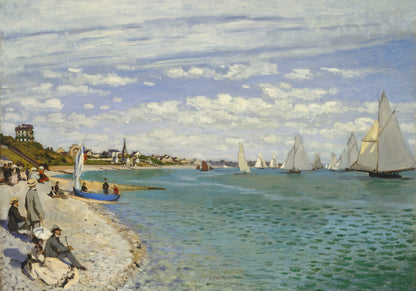 Plakat  Regatta at Sainte-Adresse, Monet Vintage