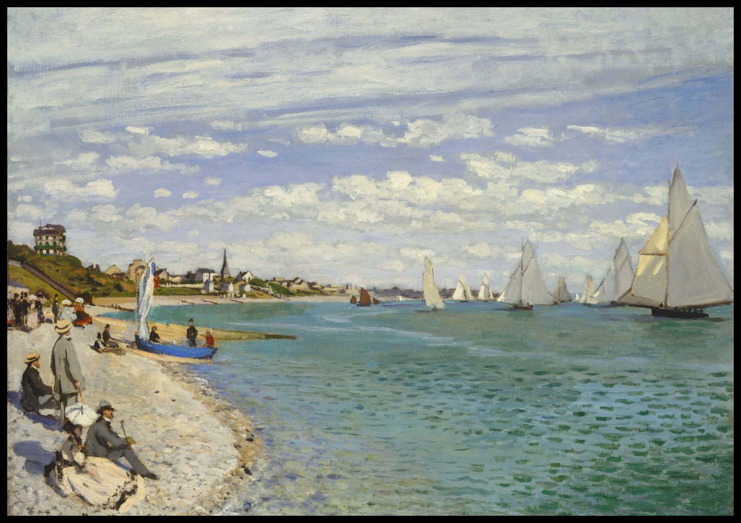 Plakat  Regatta at Sainte-Adresse, Monet Vintage