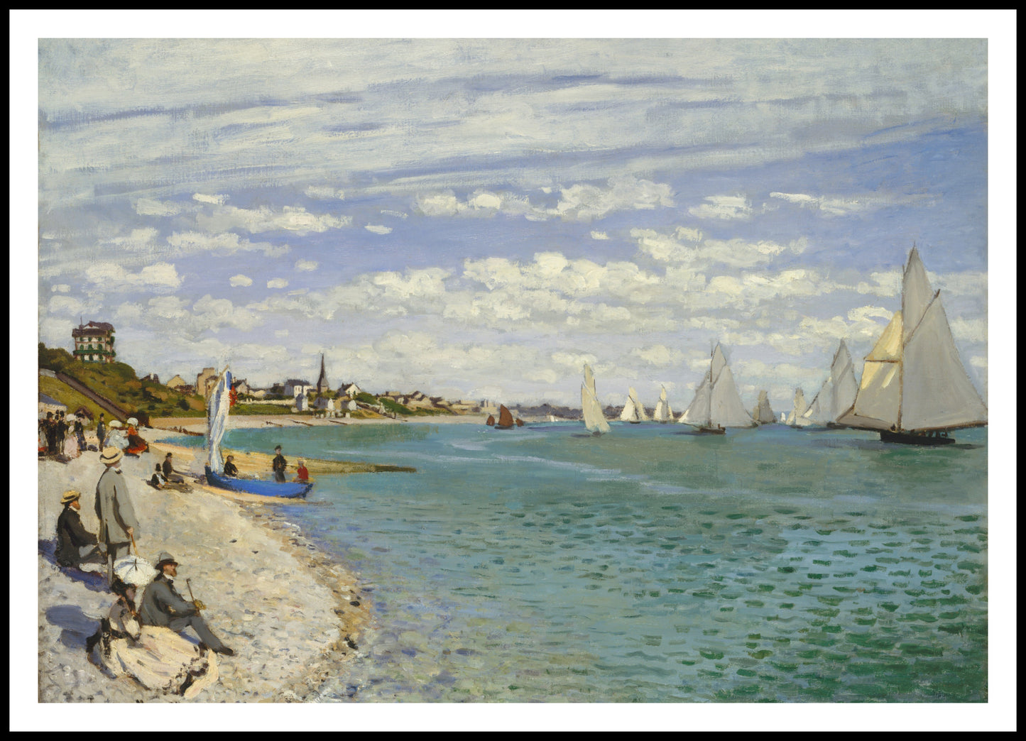Plakat  Regatta at Sainte-Adresse, Monet Vintage