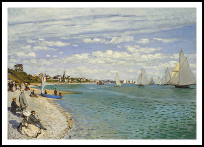 Plakat  Regatta at Sainte-Adresse, Monet Vintage