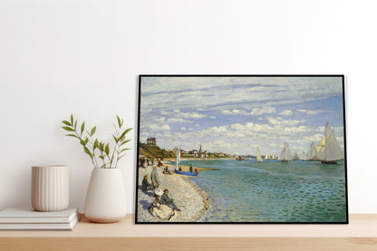 Plakat  Regatta at Sainte-Adresse, Monet Vintage
