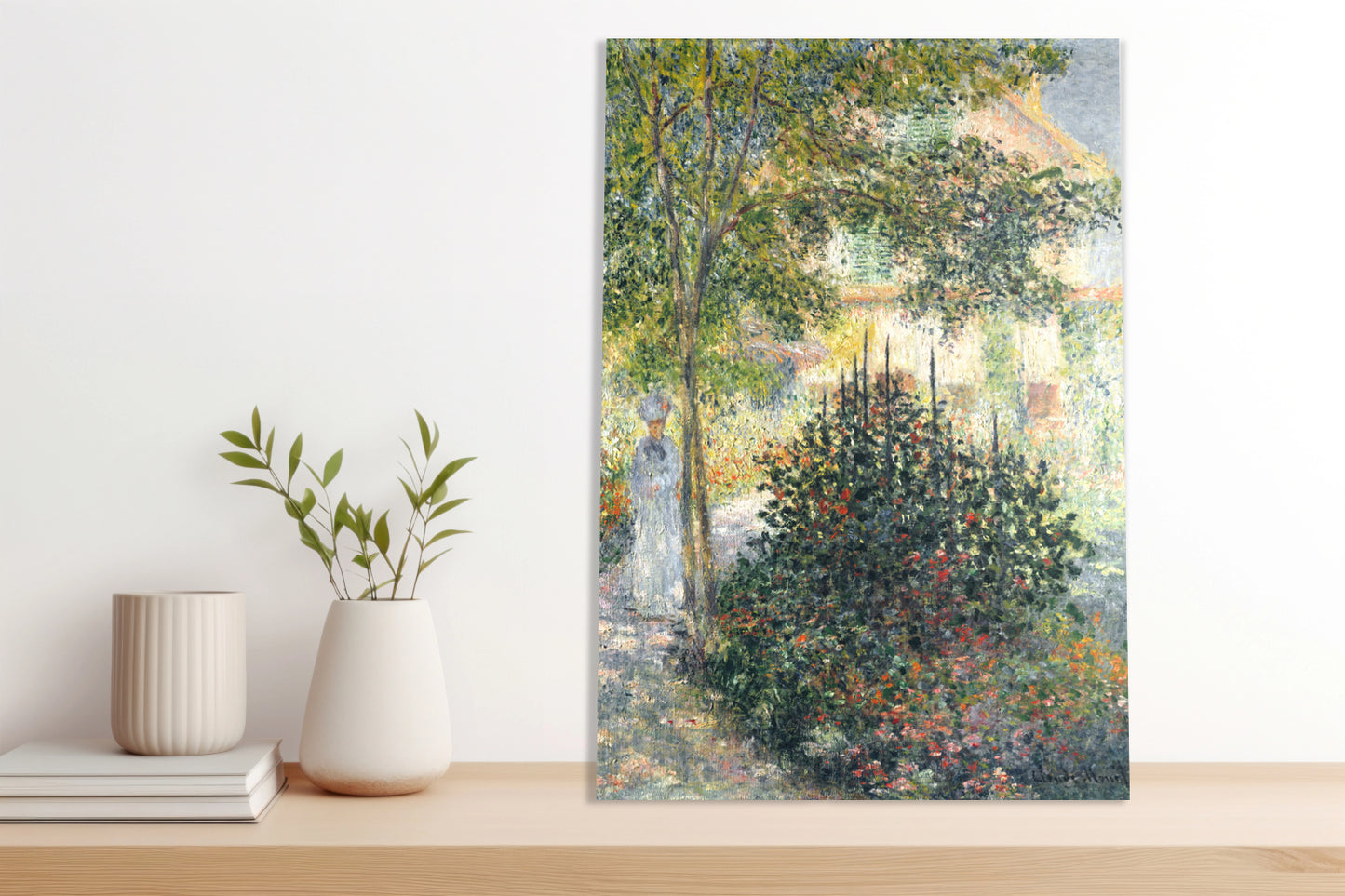 Obraz  Camille Monet in the Garden, Monet Vintage