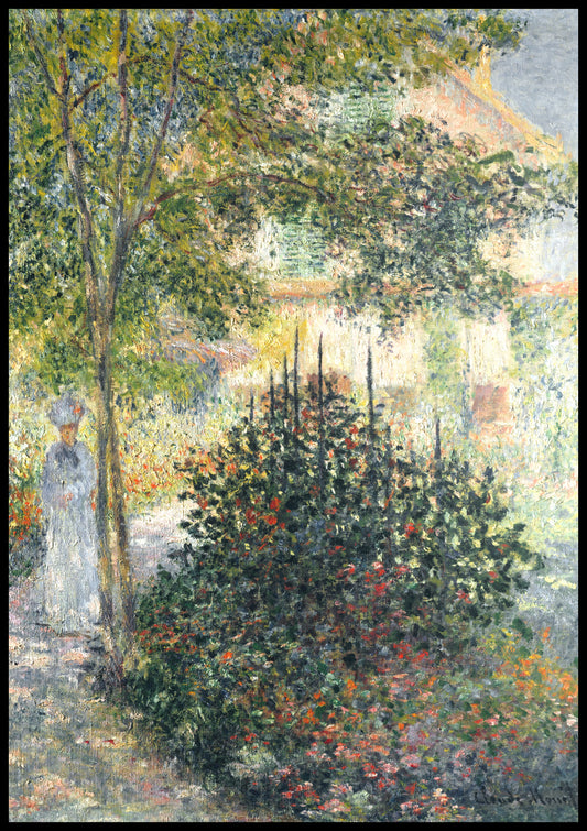 Plakat Camille Monet in the Garden, Monet