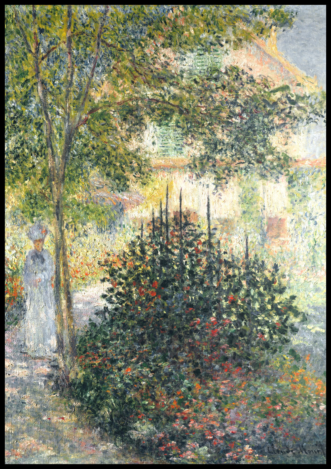 Plakat  Camille Monet in the Garden, Monet Vintage