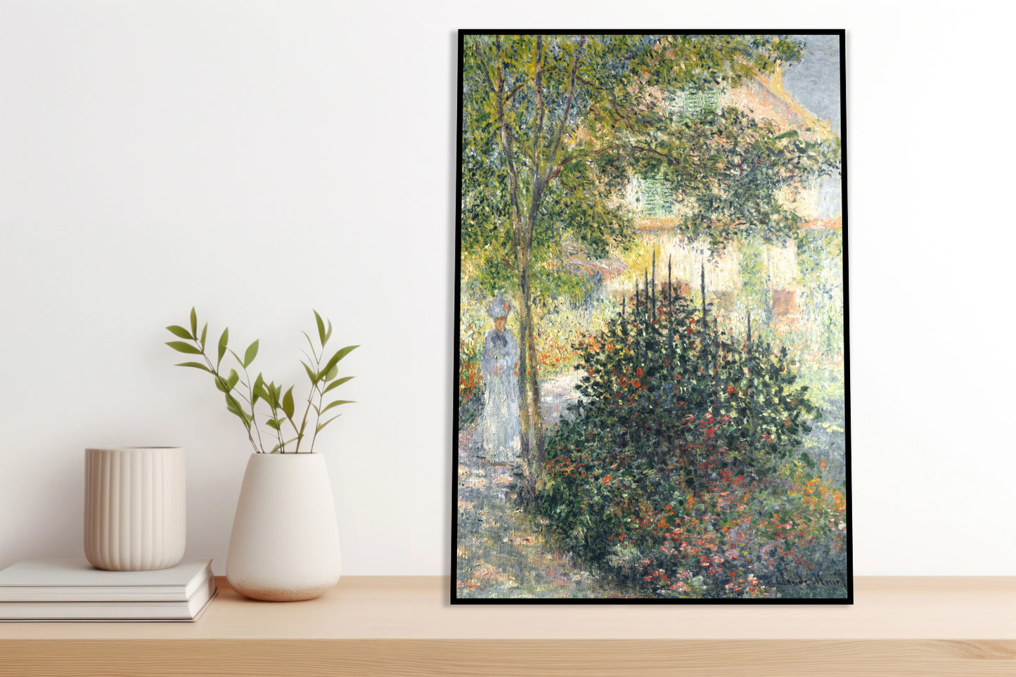 Plakat  Camille Monet in the Garden, Monet Vintage