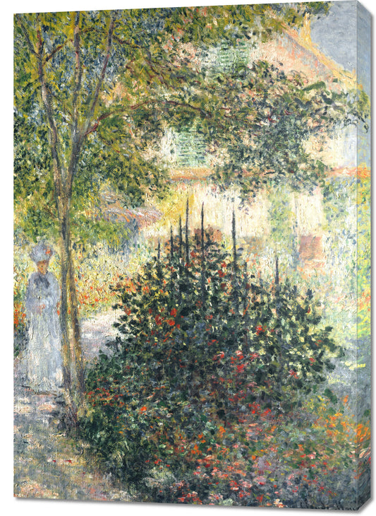 Obraz  Camille Monet in the Garden, Monet Vintage