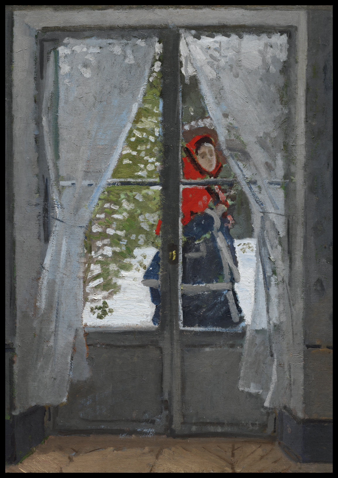 Plakat  The Red Kerchief, Monet Vintage do Salonu